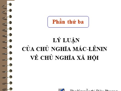 Bài giảng môn Những nguyên lý cơ bản của chủ nghĩa Mác-Lênin - Chương 7: Sứ mệnh lịch sử của giai cấp công nhân và cách mạng xã hội chủ nghĩa