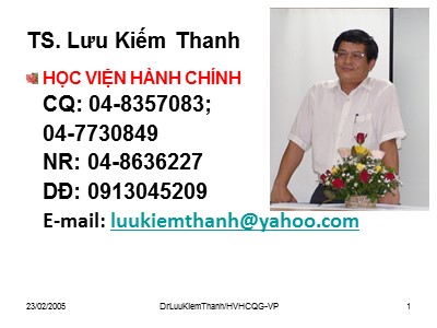 Bài giảng Những yêu cầu ngôn ngữ văn bản hành chính