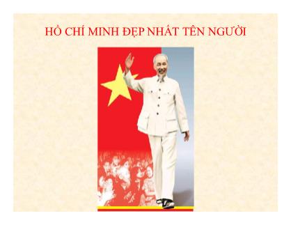 Bài giảng Tư tưởng Hồ Chí Minh về đạo đức cách mạng