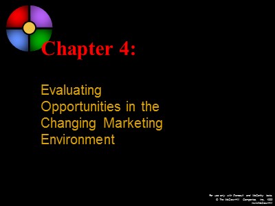 Basic Marketing - Chapter 4: Evaluating Opportunities in the Changing Marketing Environment