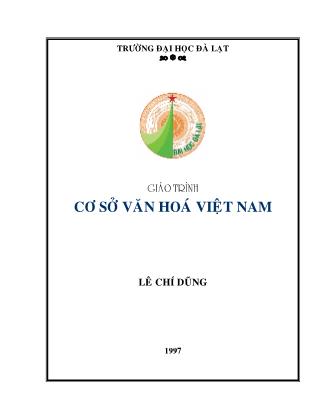 Giáo trình Cơ sở văn hóa Việt Nam