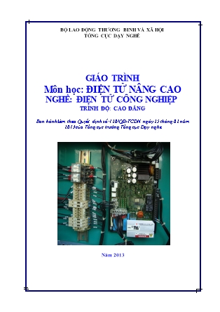 Giáo trình Điện tử nâng cao