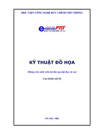 Giáo trình Kỹ thuật đồ họa - Trịnh Thị Vân Anh