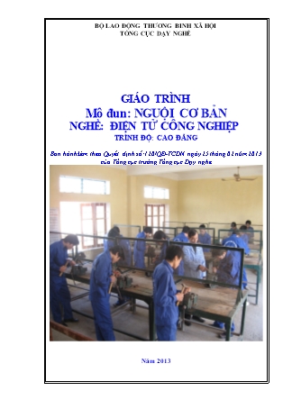 Giáo trình Nguội cơ bản