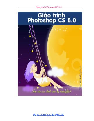 Giáo trình Photoshop CS 8.0
