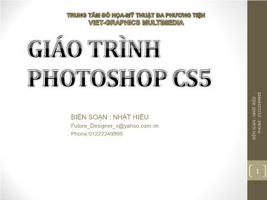 Giáo trình Photoshop Cs5 - Nhật Hiếu