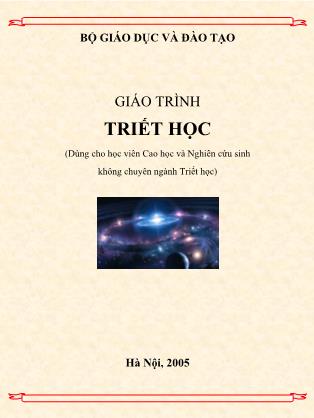 Giáo trình Triết học (Phần 1)