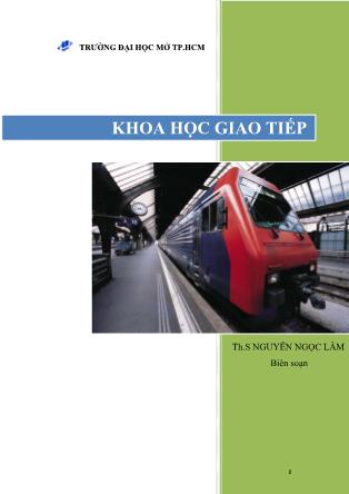 Tài liệu hướng dẫn học tập Khoa học giao tiếp - Nguyễn Ngọc Lâm