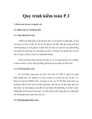 Tài liệu Quy trình kiểm toán (Phần 3)