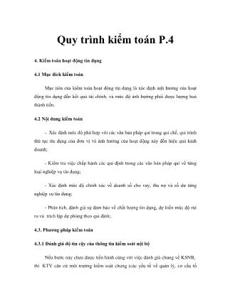 Tài liệu Quy trình kiểm toán (Phần 4)