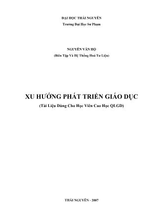 Tài liệu Xu hướng phát triển giáo dục