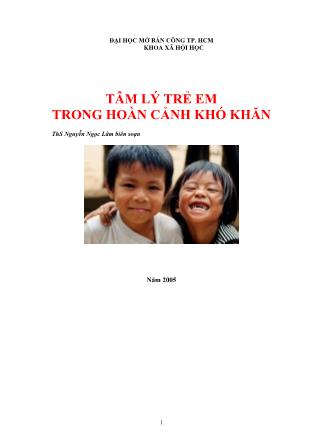 Tâm lý trẻ em trong hoàn cảnh khó khăn - Nguyễn ngọc Lâm