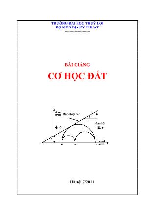 Bài giảng Cơ học đất