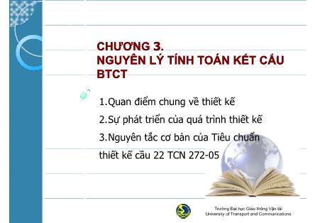 Bài giảng Kết cấu bê tông cốt thép - Chương 3: Nguyên lý tính toán kết cấu bê tông cốt thép