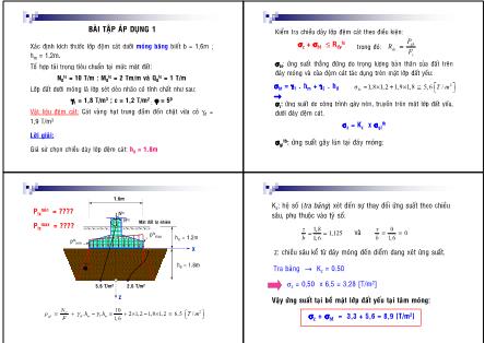 Bài giảng Nền móng - Chương 3:Xử lí nền đất yếu - Nguyễn Thanh Sơn