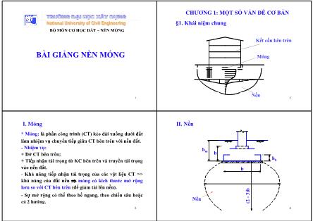 Bài giảng Nền móng