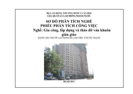 Bài giảng Sơ đồ phân tích nghề phiếu phân tích công việc - Gia công, lắp dựng và tháo dỡ ván khuôn