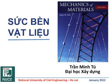 Bài giảng Sức bền vật liệu 1 - Giới thiệu - Trần Minh Tú