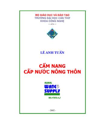 Cẩm nang cấp nước nông thôn - Lê Anh Tuấn