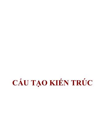 Giáo trình Cấu tạo kiến trúc (Phần 1)