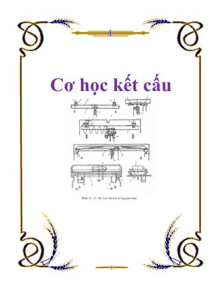 Giáo trình Cơ học kết cấu