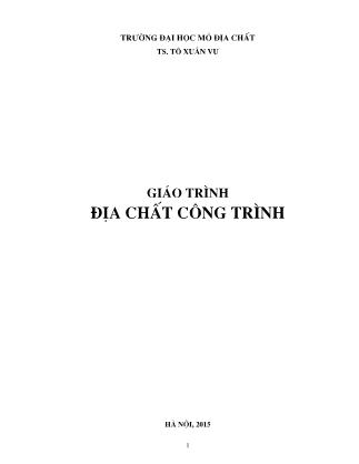 Giáo trình Địa chất công trình