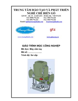 Giáo trình Mộc công nghiệp