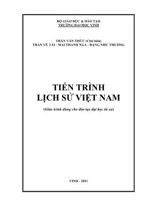 Giáo trình Tiến trình lịch sử Việt Nam
