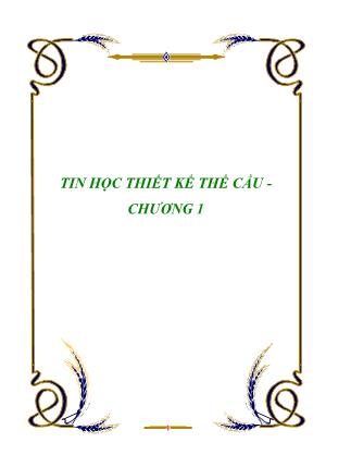 Giáo trình Tin học thiết kế thế cầu