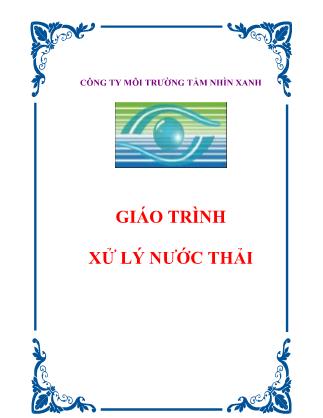 Giáo trình Xử lý nước thải - Nguyễn Trung Việt