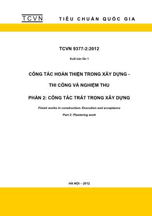 Tài liệu Công tác hoàn thiện trong xây dựng - Thi công và nghiệm thu (Phần 2)