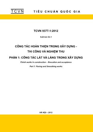 Tài liệu Công tác hoàn thiện trong xây dựng - Thi công và nghiệm thu (Phần 1)