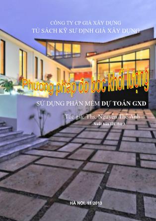 Tài liệu Phương pháo đo bóc khối lượng - Sử dụng phần mềm dự toán GXD