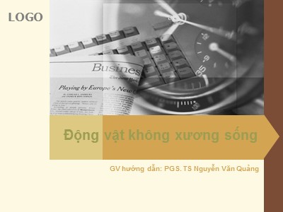 Bài giảng Động vật không xương sống - Nguyễn Văn Quảng