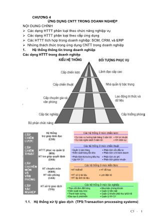 Bài giảng Hệ thống thông tin quản lý (Phần 2)