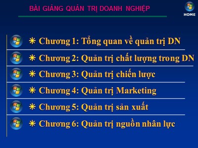Bài giảng Quản trị doanh nghiệp