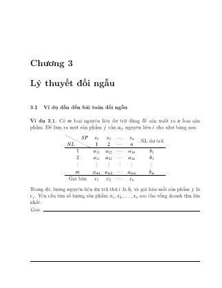 Bài giảng Quy hoạch tuyến tính - Nguyễn Đức Phương (Phần 2)
