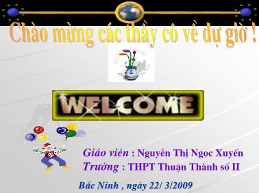 Bài giảng Sinh học Lớp 12 - Bài 26: Sinh sản của vi sinh vật - Nguyễn Thị Ngọc Xuyến