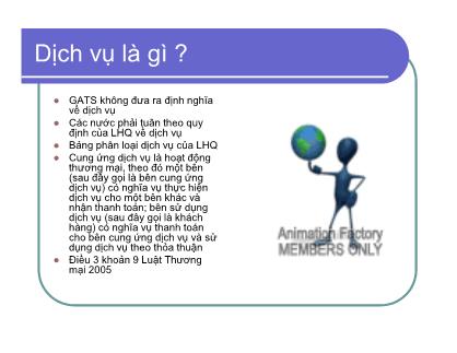 Bài giảng Thương mại dịch vụ