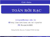 Bài giảng Toán rời rạc - Chương 1: Cơ sở logic