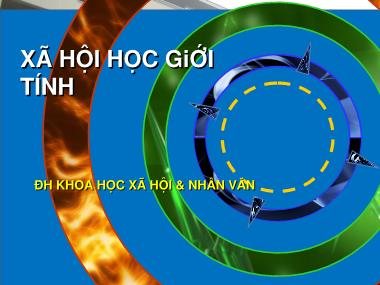 Bài giảng Xã hội học giới tính