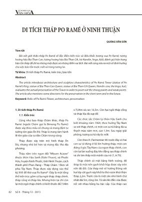 Di tích tháp Po Ramé ở Ninh Thuận