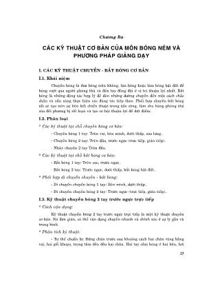 Giáo trình Bóng ném - Nguyễn Anh Tuấn (Phần 2)