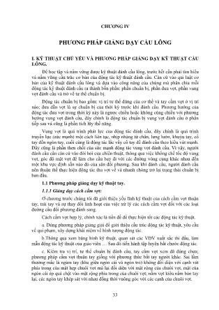 Giáo trình Cầu lông (Phần 2)