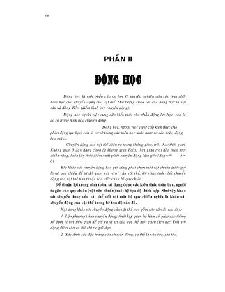 Giáo trình Cơ lý thuyết - Vũ Duy Cương (Phần 2)