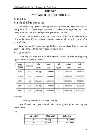 Giáo trình Cơ sở dữ liệu 1 - Vũ Đức Thái (Phần 2)