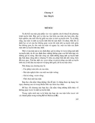 Giáo trình Đại số tuyến tính - Nguyễn Duy Thuận (Phần 2)