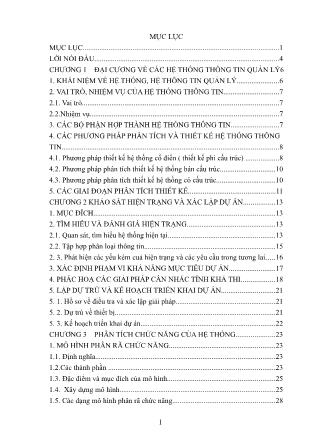 Giáo trình Hệ thống thông tin quản lý (Phần 1)