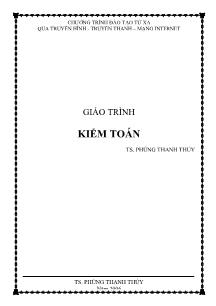 Giáo trình Kiểm toán - Phùng Thanh Thủy