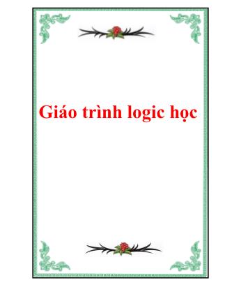 Giáo trình Logic học